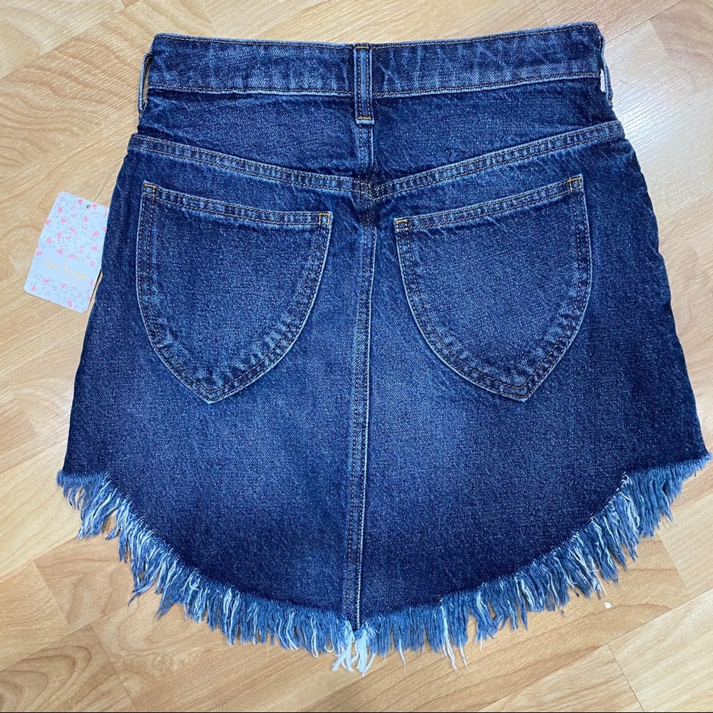 🆕 FREE PEOPLE BAILEY DENIM SKIRT - Picture 6 of 7